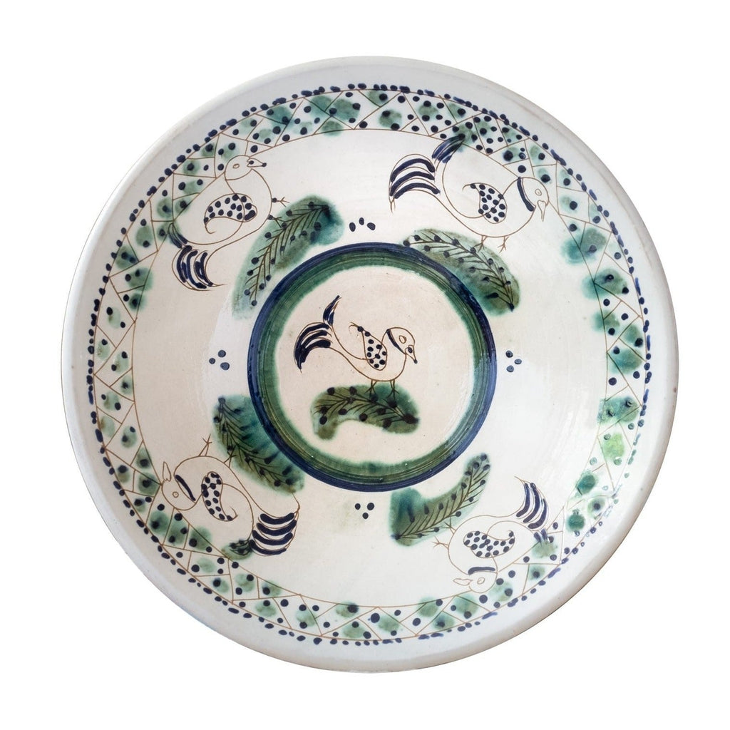 BIRDS ON TOUR DINNER PLATE - pottery