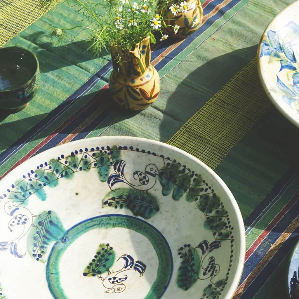 BIRDS ON TOUR PLATTER - pottery