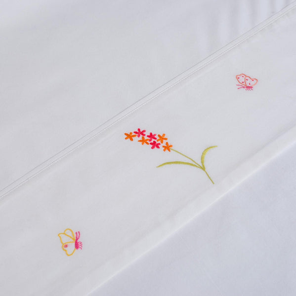 BUTTERFLY COT BEDDING - Cot Sheet - Flat Sheet