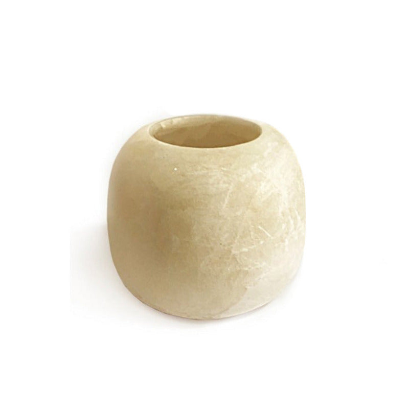 CANDLE HOLDER - Medium - Alabaster