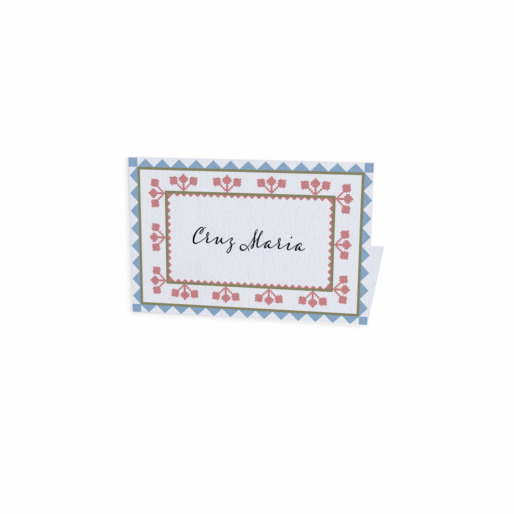 CARNATION PLACE CARDS (Set of 6) - rosewood - stationery