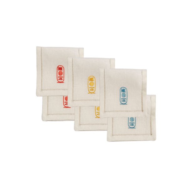 CARTOUCHE COCKTAIL NAPKINS (Set of 6) - Napkin