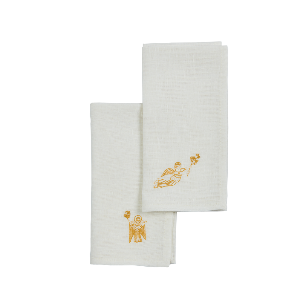COPTIC ANGELS NAPKIN (SET of 2) - amber - Napkin