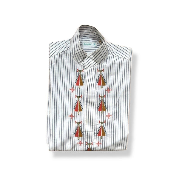 FOUAD GALABAYA STRIPE - Small / blue stripe