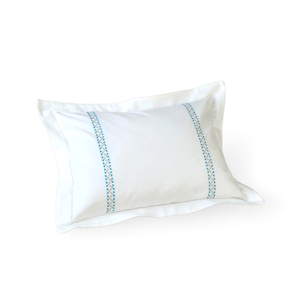 JERUSALEM BEDDING - Cushion Cover / Large (66cm x 66cm) set of two / turquoise - Bedding