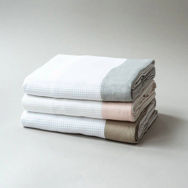 LINEN BORDER SUMMER BLANKET - Blanket LINEN BORDER SUMMER BLANKET - Blanket