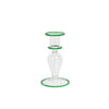 LOTUS CANDLEHOLDER - Green - glass