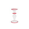 LOTUS CANDLEHOLDER - Red - glass