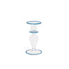 LOTUS CANDLEHOLDER - Sky Blue - glass