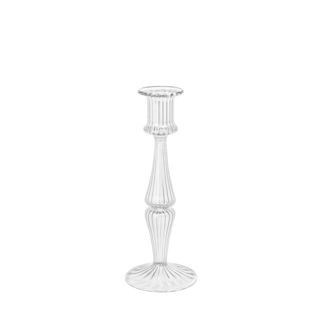 LUMINOUS CANDLEHOLDER - Clear - glass