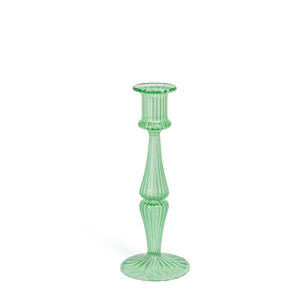 LUMINOUS CANDLEHOLDER - Green - glass