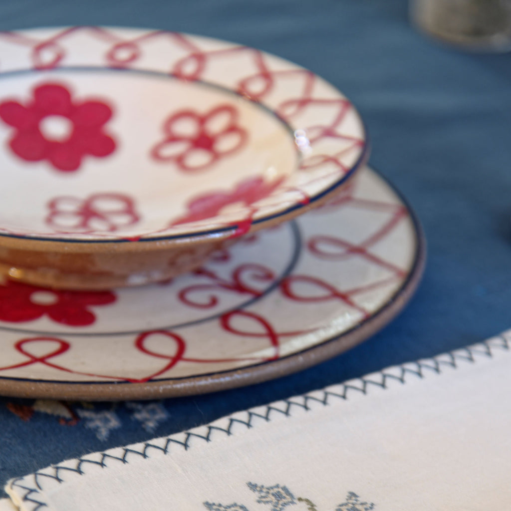 MENYA RED SOUP BOWL - pottery