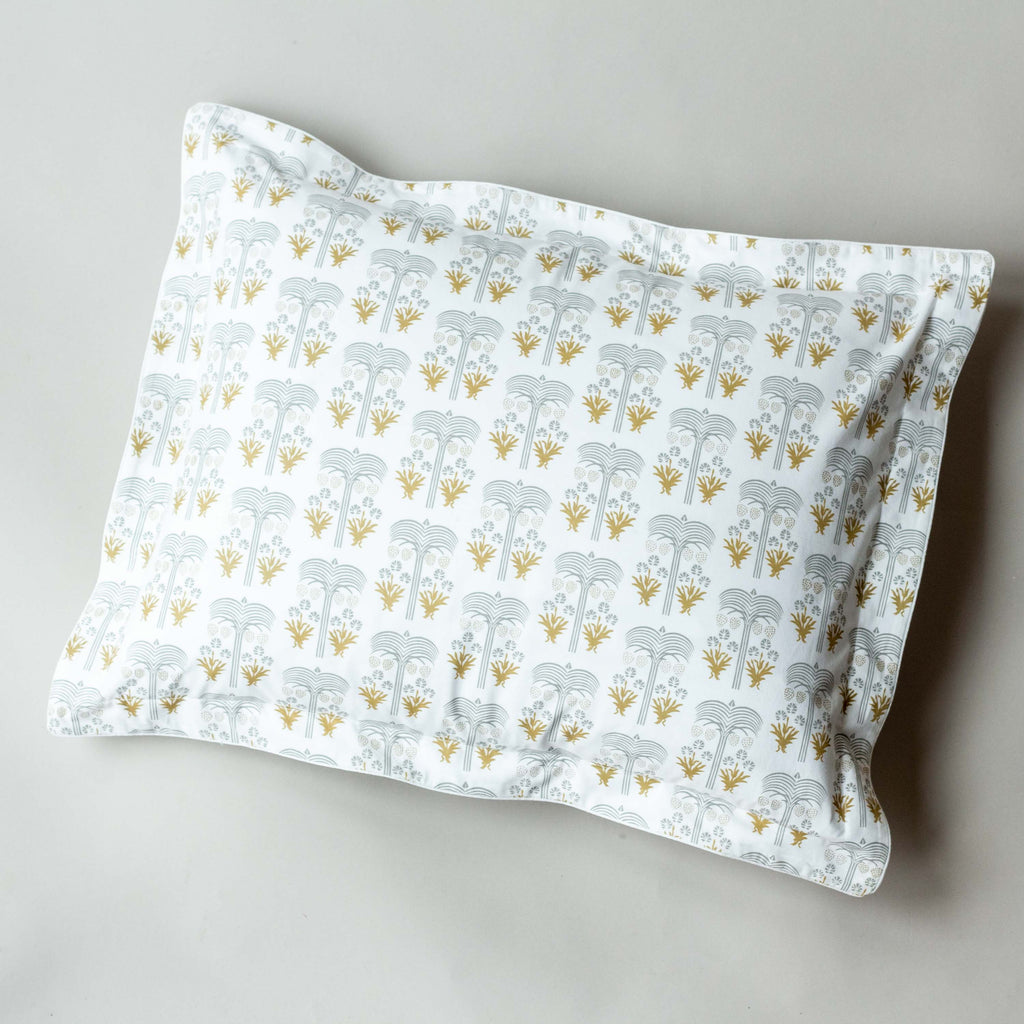 OASIS CUSHION COVER - 37cm x 47cm / grey / gold - Cushion