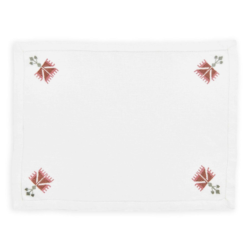 OTTOMAN CARNATION PLACEMAT - rosewood - Placemats