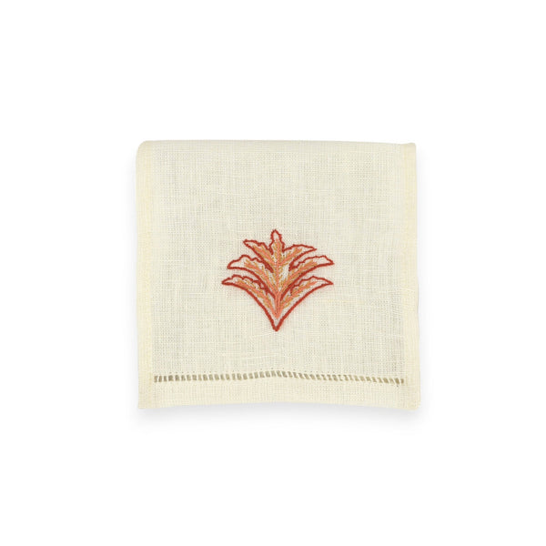 OTTOMAN FEATHER COCKTAIL NAPKINS (Set of 6) - terracotta - Napkin