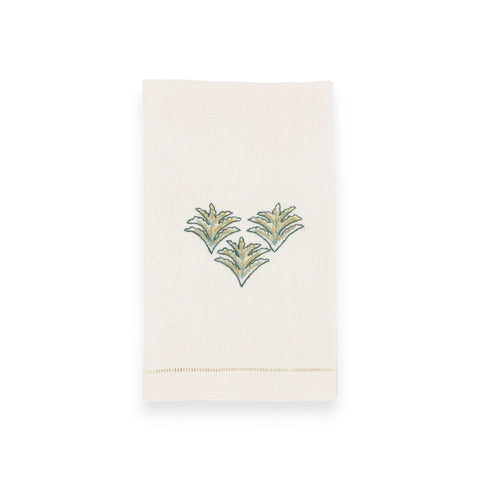 OTTOMAN FEATHER GUEST TOWEL (Set of 2) - teal - Towel