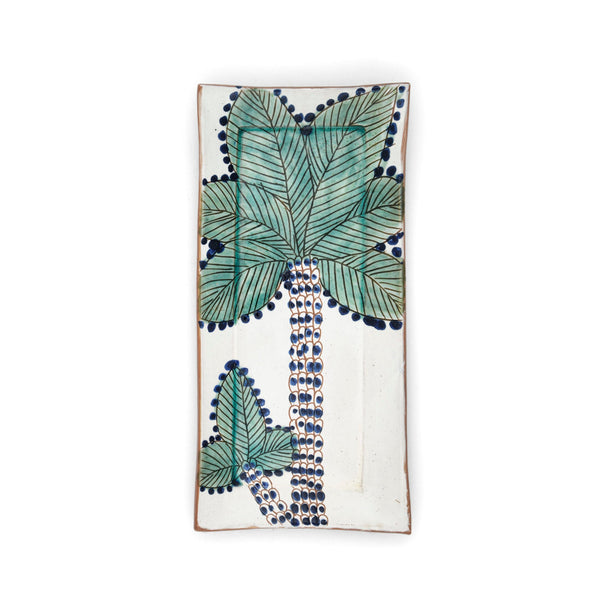 PALM EMBRACE SERVING DISH - pottery