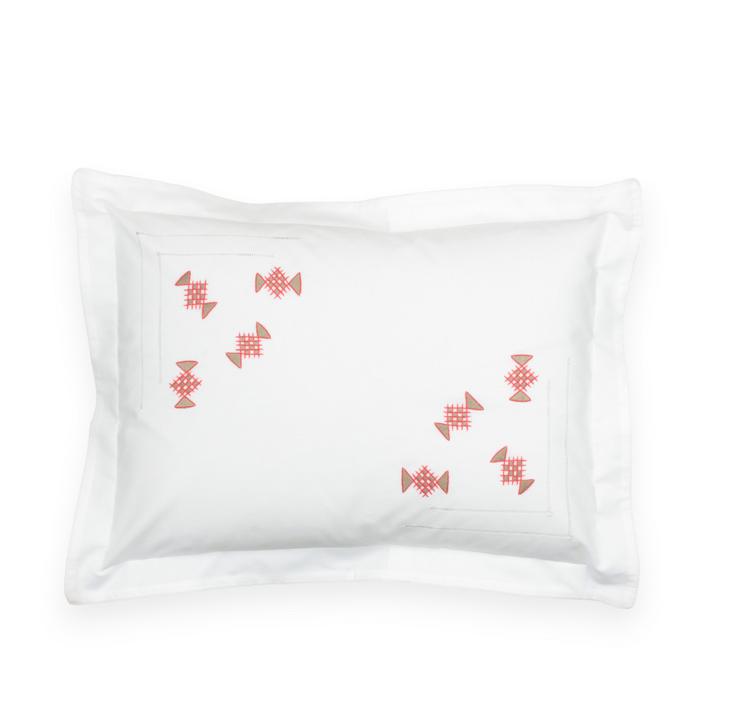 PORTUGAL BEDDING - Cushion Cover / Small Square (40cm x 40cm) / coral - Bedding