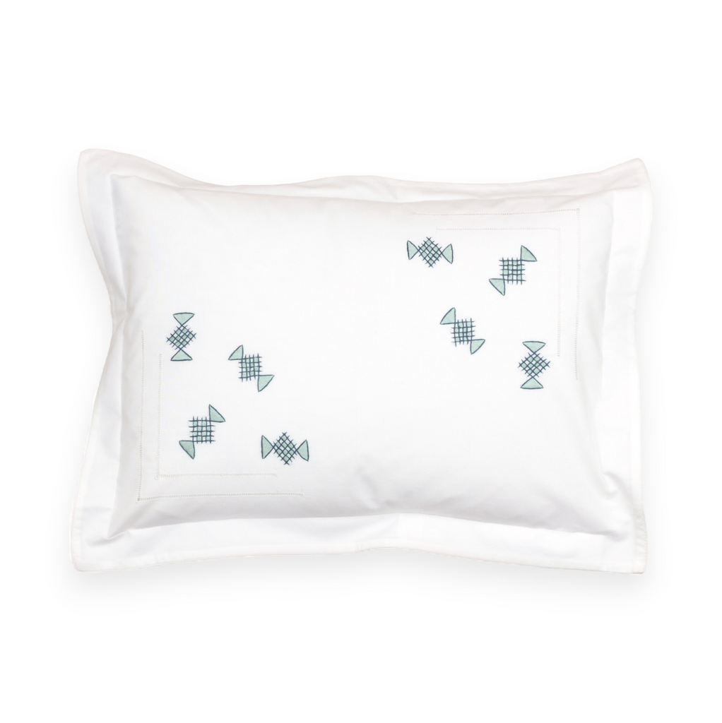 PORTUGAL BEDDING - Cushion Cover / Small Square (40cm x 40cm) / teal - Bedding