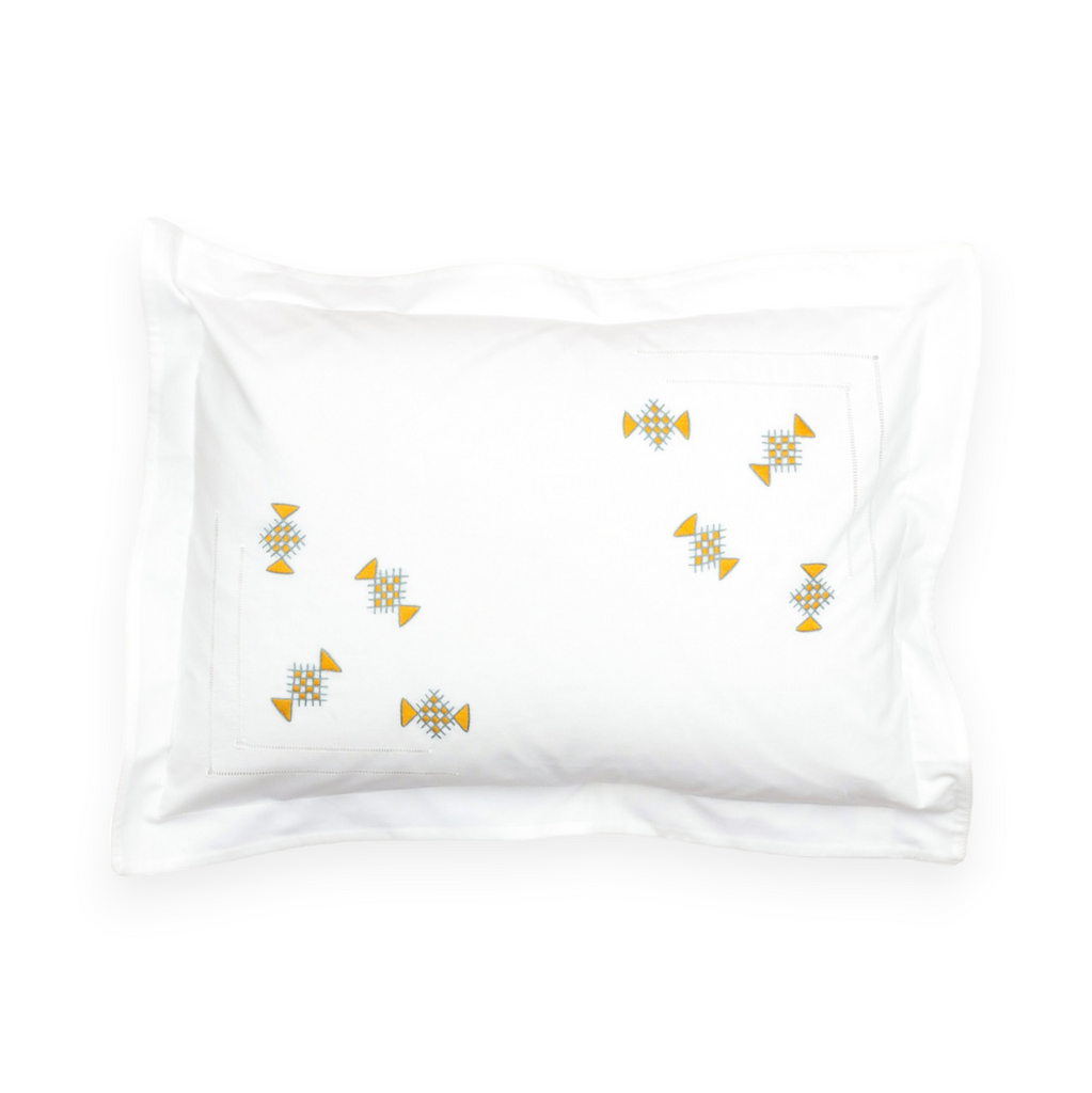 PORTUGAL BEDDING - Cushion Cover / Small Square (40cm x 40cm) / yellow - Bedding