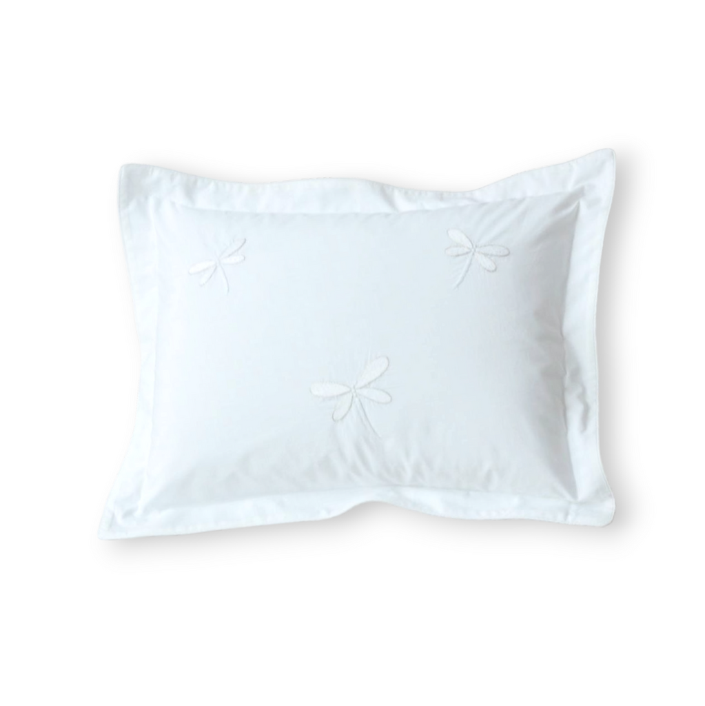 RANIA (DRAGONFLY) BEDDING - Cushion Cover / Small Square (40cm x 40cm) / white - Bedding