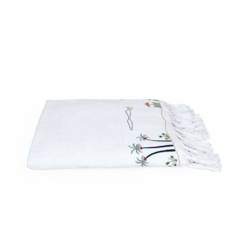 RED SEA BEACH TOWEL - white - Beach Towel