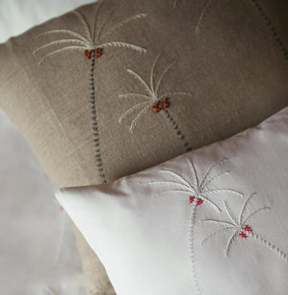 ROYAL PALM LINEN CUSHION COVER - Cushion