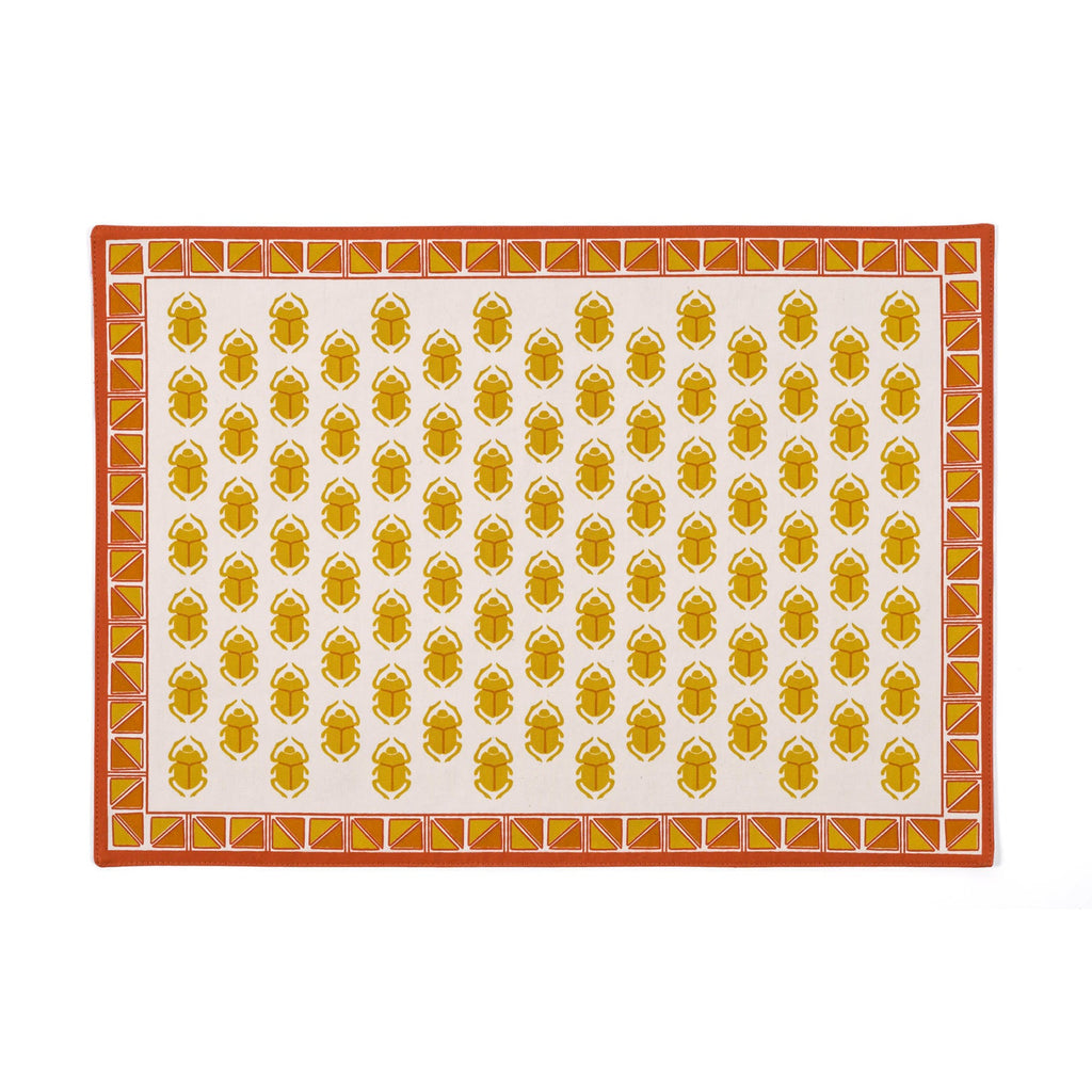 SCARAB PLACEMAT WITH BORDER - amber - Placemats