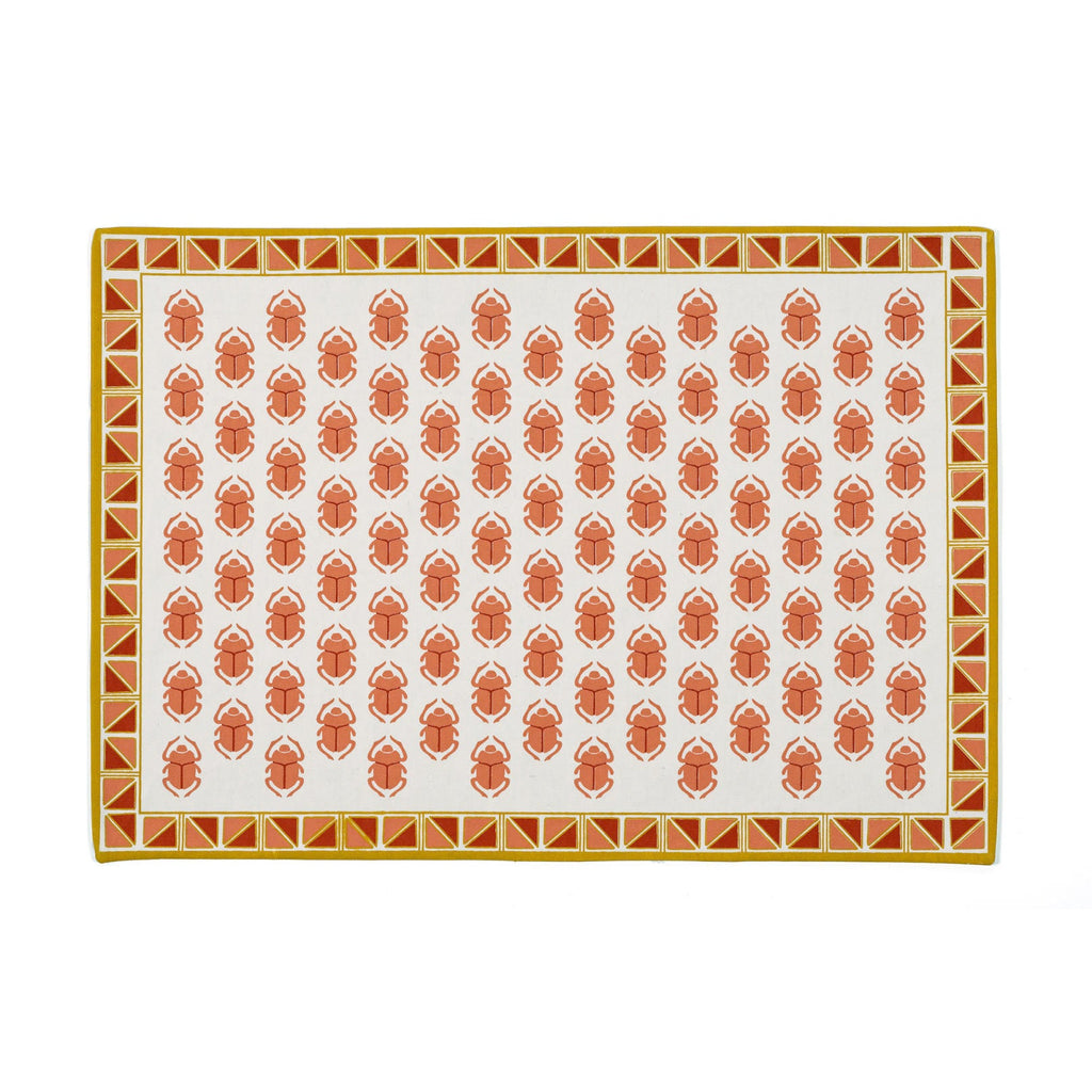 SCARAB PLACEMAT WITH BORDER - blush - Placemats