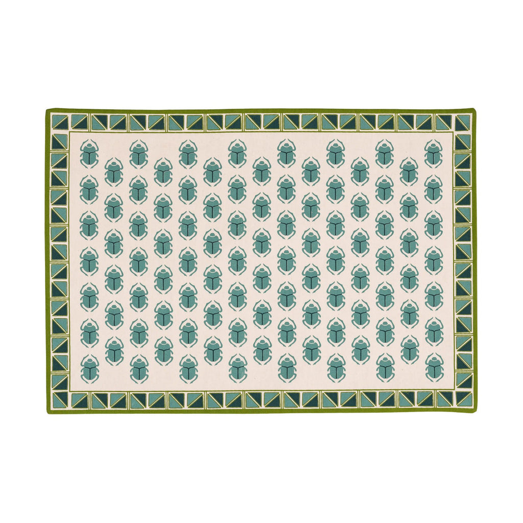 SCARAB PLACEMAT WITH BORDER - jade - Placemats