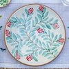 SCARLET LEAVES DESSERT PLATE - pottery