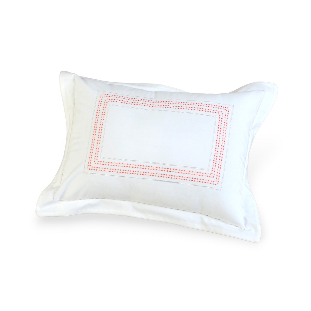 SHASHIKO BEDDING - Cushion Cover / Small Square (40cm x 40cm) / coral - Bedding