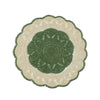 SILSILA ROUND PLACEMAT BICOLOR - Green/Ecru - Placemats