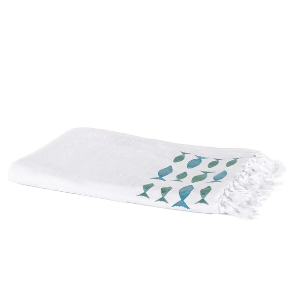 SMALL FISH BEACH TOWEL - jade - Beach Towel