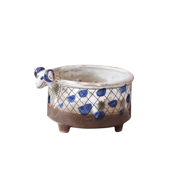 SMILEY GOAT PLANTER - Medium - pottery