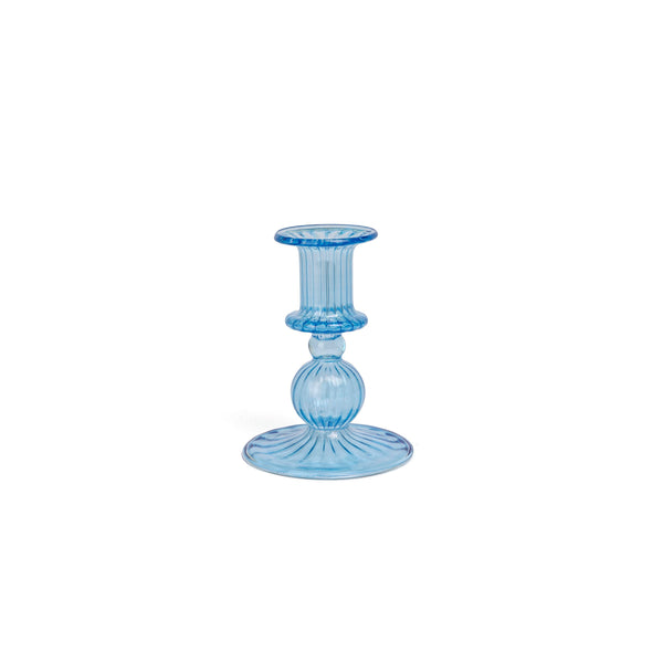 SPARK SMALL CANDLEHOLDER - Sky Blue - glass