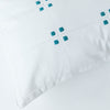 SQUARE AJOUR CUSHION COVER - turquoise / Rectanglar (41cm x 30cm) - Cushion