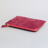 SUEDE POUCH - small / ruby red