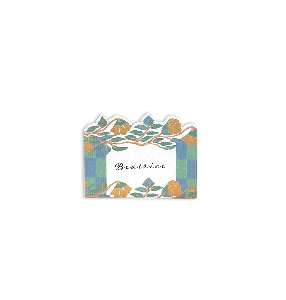 WISSA PLACE CARDS (Set of 6) - aqua - stationery