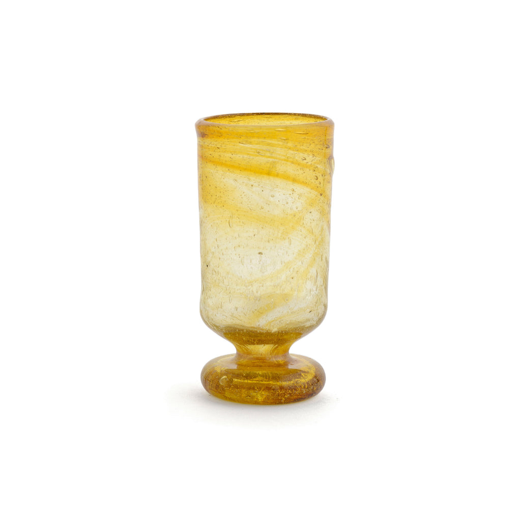 ZAZZY GOBLET LARGE - Amber - glass