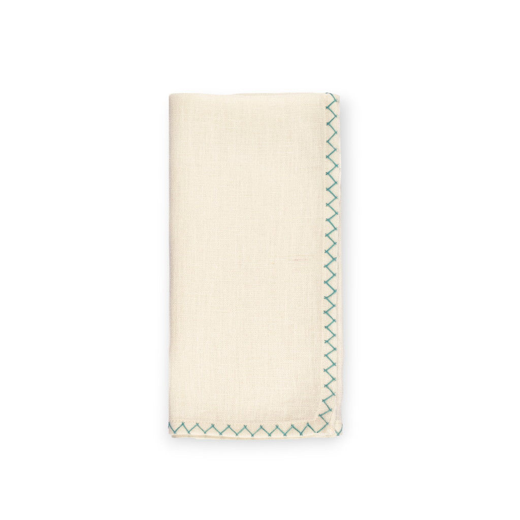 ZIG ZAG NAPKIN - aqua - Napkin