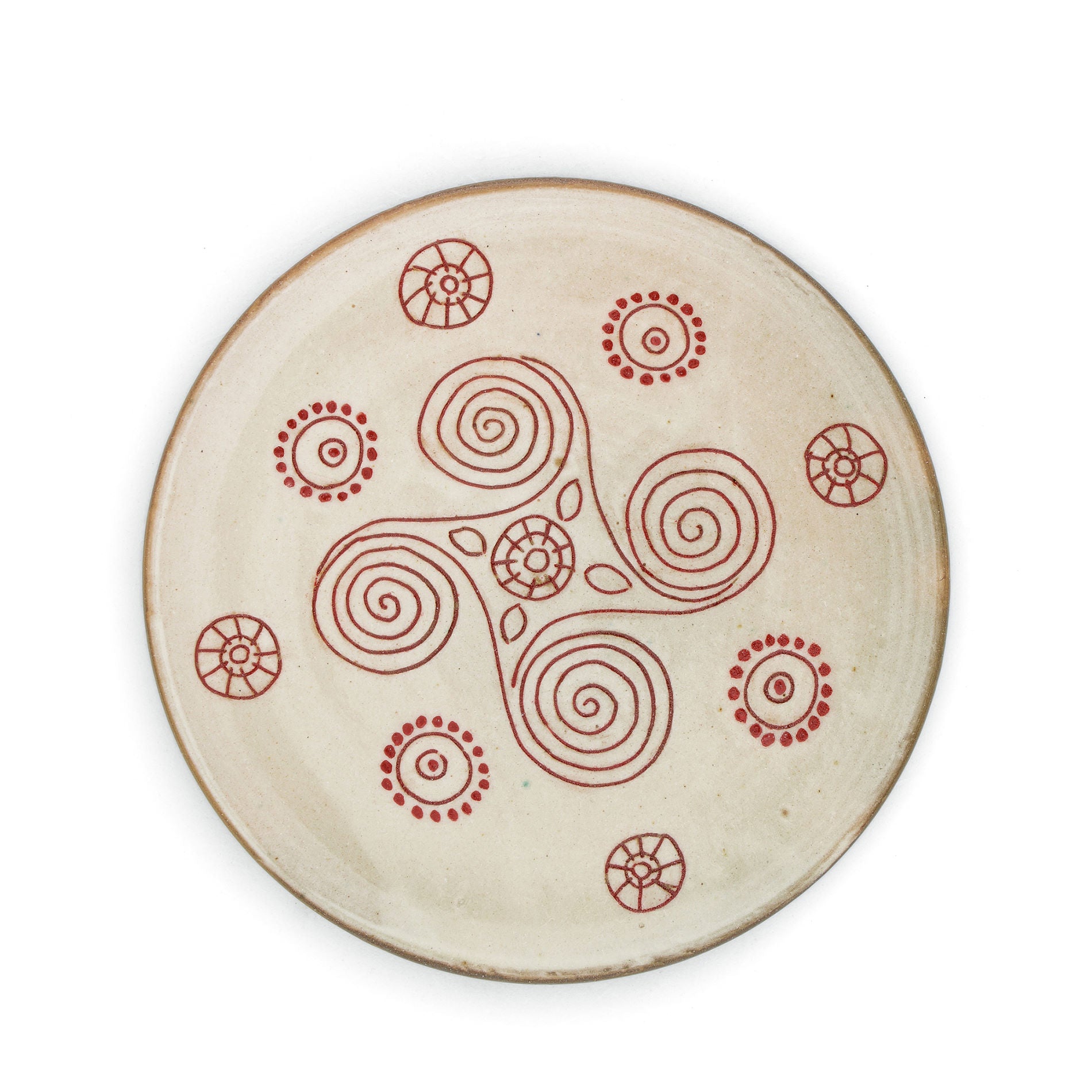 SWIRL RED DINNER PLATE