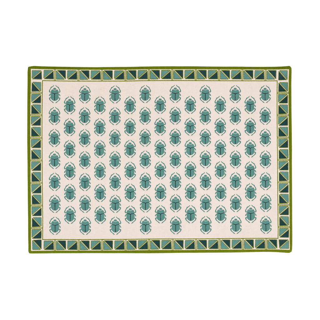 SCARAB PLACEMAT WITH BORDER